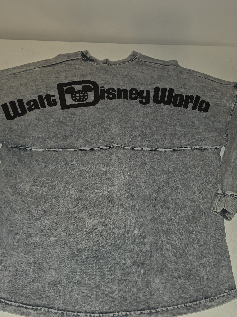 Walt Disney World Black Logo Mineral Wash Crewneck Tee